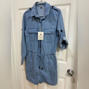 NWT Denim Utility Romper